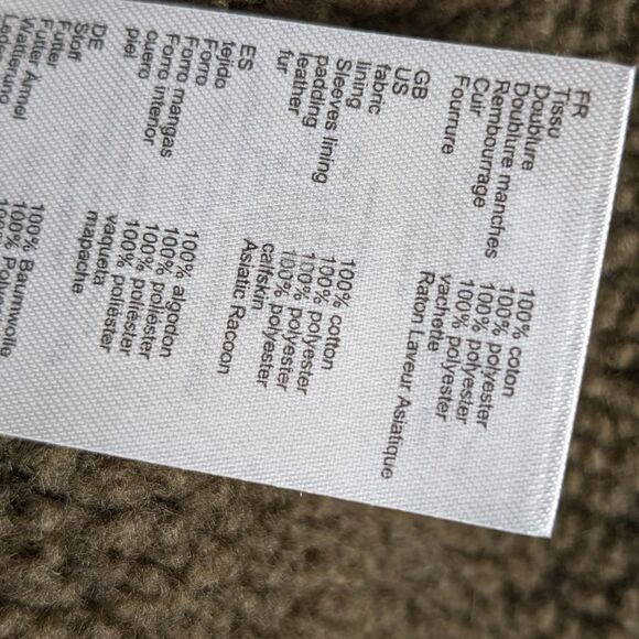 Maje Guapa Parka Camel Coat Toggle w/o fur trim Size 38 - Picture 10 of 11